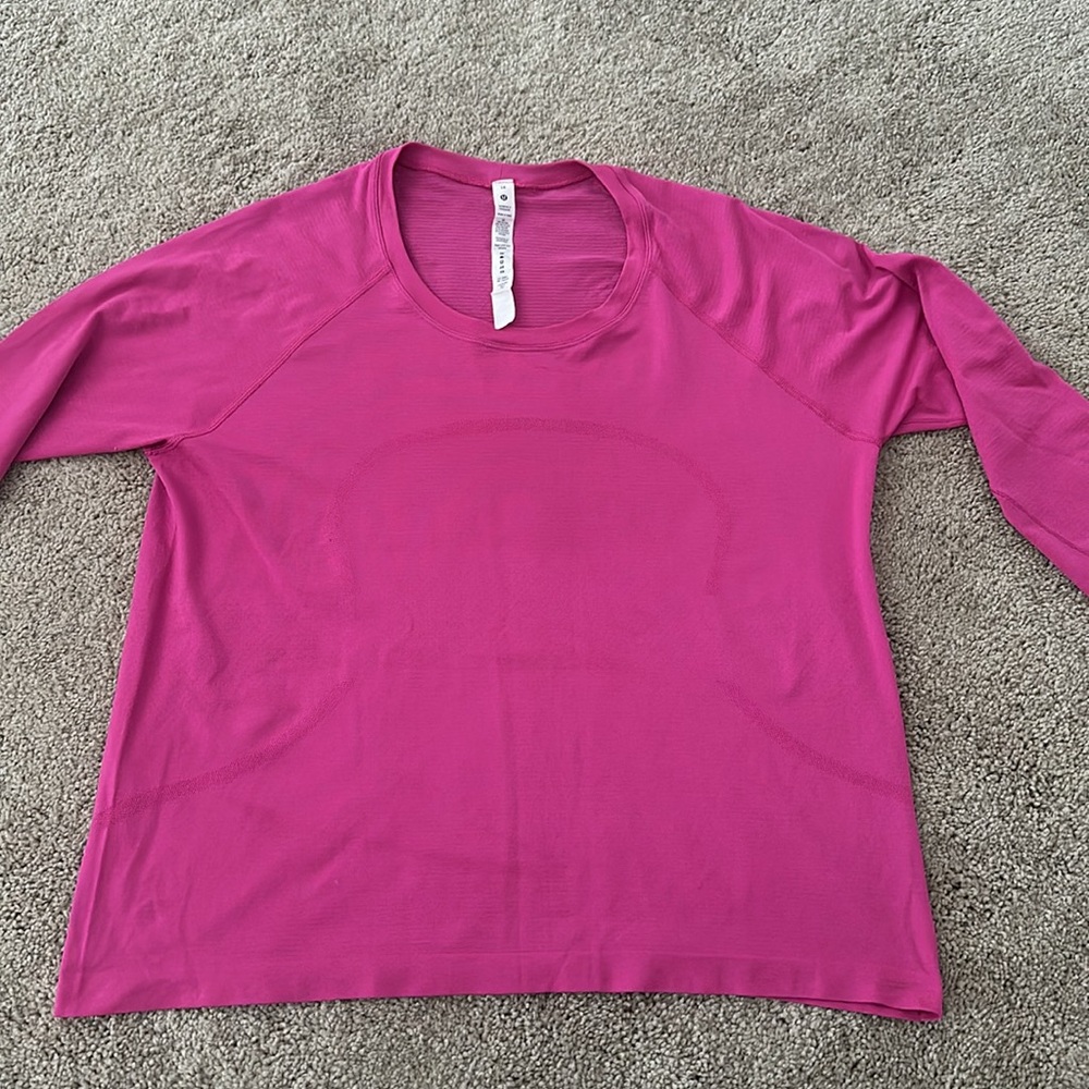 Lululemon Swiftly Tech Long Sleeve Shirt - 14 - Pink - Picture 2 of 7